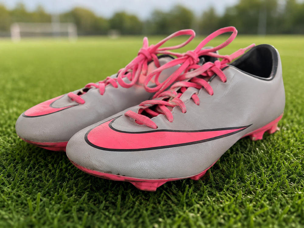 Nike Mercurial Veloce II FG Soccer Cleats Mens 6.5 Wolf Grey Hyper Pink 651618
